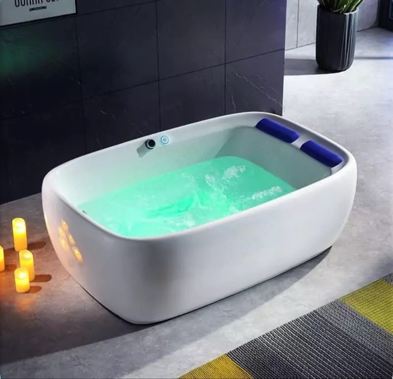 Отдельно стоящая джакузи ванна 180х120