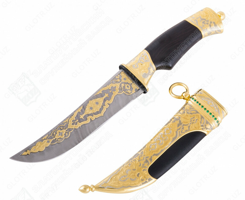 Нож сувенирный "Аман" (сталь дамасская) - 5 731 467 сум