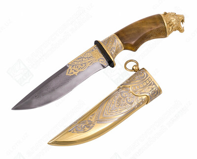 Нож сувенирный  "Львица" (сталь дамасская) - 5 044 395 сум / шт.