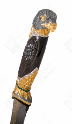 9 407 115 сум / шт. Эксклюзивный  сувенирный нож  "Царская охота" (сталь дамасская)