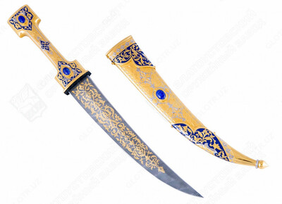 Кинжал бебут сувенирный "Халиф" (сталь дамасская)
