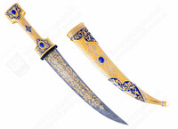 Кинжал бебут сувенирный "Халиф" (сталь дамасская)