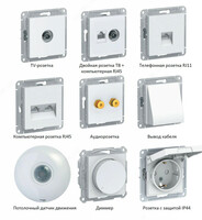  Выключатель. Новая серия Atlas Design (Schneider Electric) Ulgurji va chakana