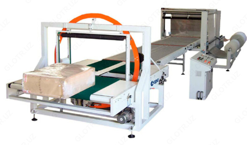 Автоматические проходные линии упаковки в стрейч и пузырьковые плёнки PACK f 100 - по запросу