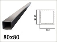 Профильные трубы 80*80*2