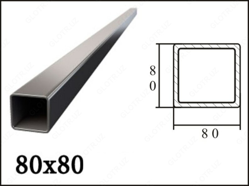 Профильные трубы 80*80*2