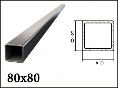 Профильные трубы 80*80*2
