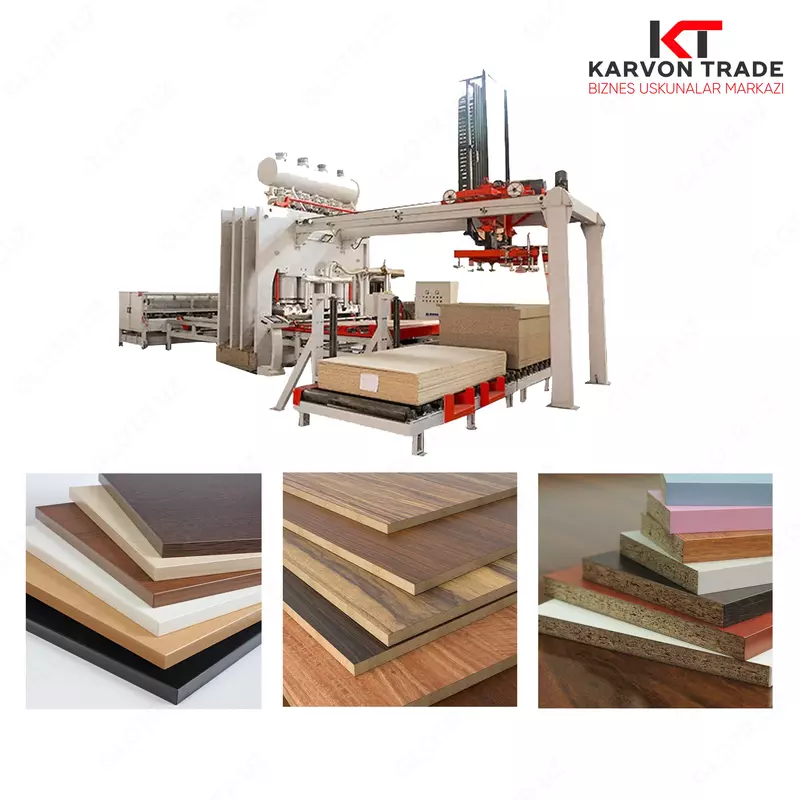 МДФ ва акрил листларни ламинация қилиш линияси (автомат)