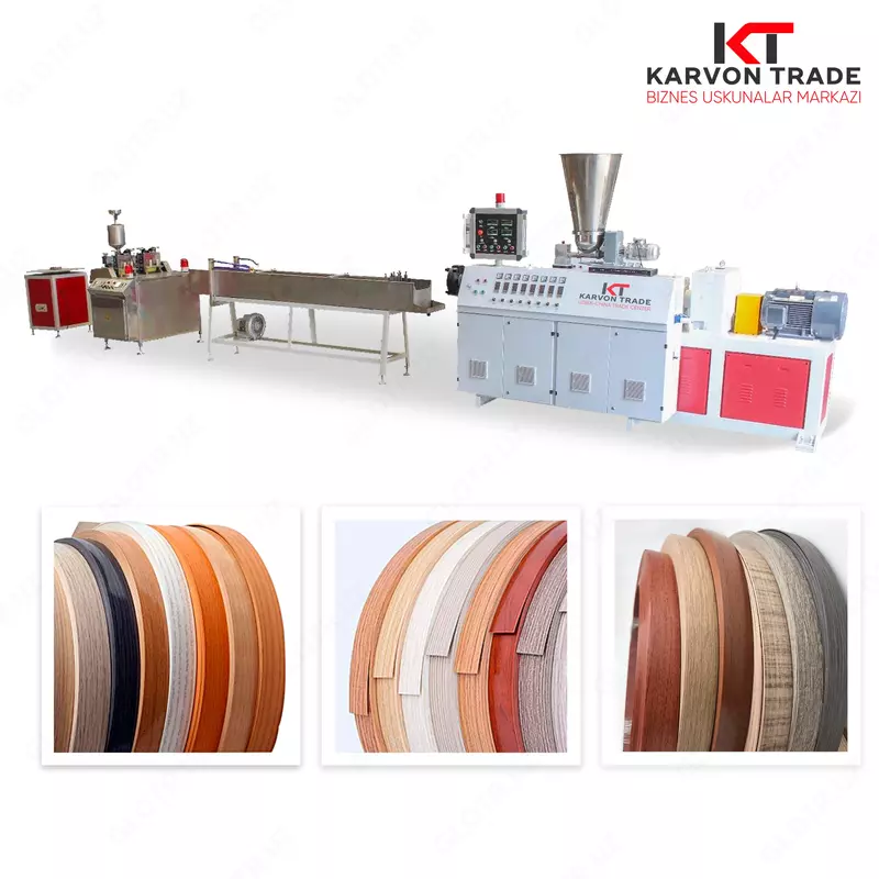 Линия для производства мебельной кромки из ПВХ