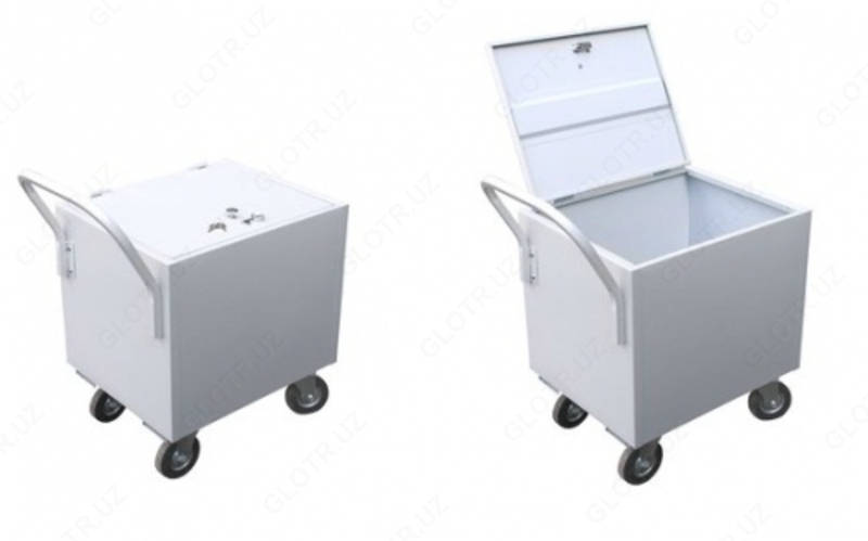 Металлическая банковская тележка