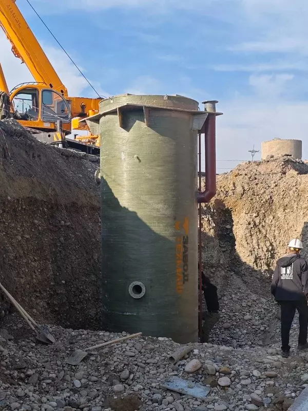 Stekloplastikdan tayyorlangan kanalizatsiya nasos stansiyalari (KNS)