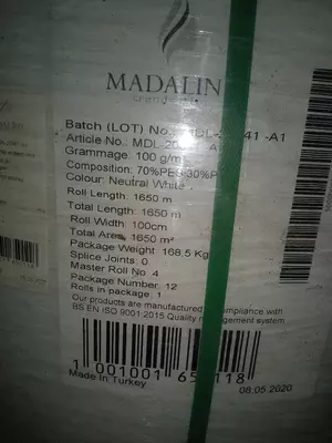 "Meltonin" (BFE) to'quv bo'lmagan materialdan tayyorlangan kombinezonlar 90 dan 96% gacha - 178 685.7 so'm / kgdan