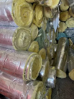 Оптом! Минеральная вата (стекловата) рулоны с фольгой (брак)