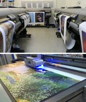 Широкоформатная печать на баннере с установкой