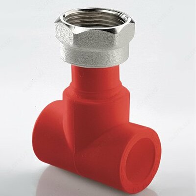 Тройник ПП с накидной гайкой D32-3/4"-32