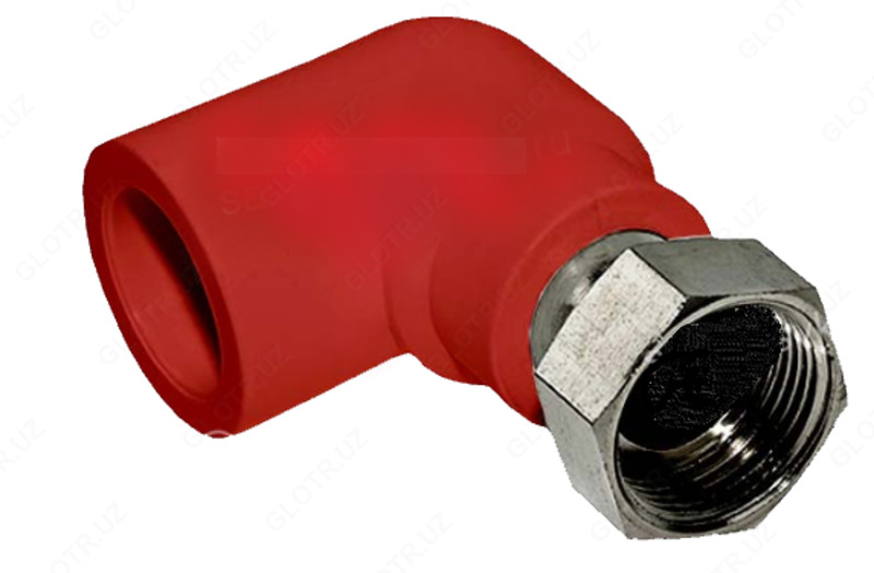 Угольник ПП с накидной гайкой D32-1 1/4" - по запросу