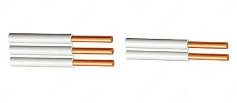 Соединительные провода с пластмассовой изоляцией ППВ 2х1