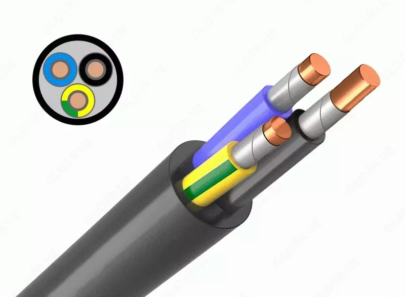 Кабель силовой ВВГнг 3х6(ож)-0