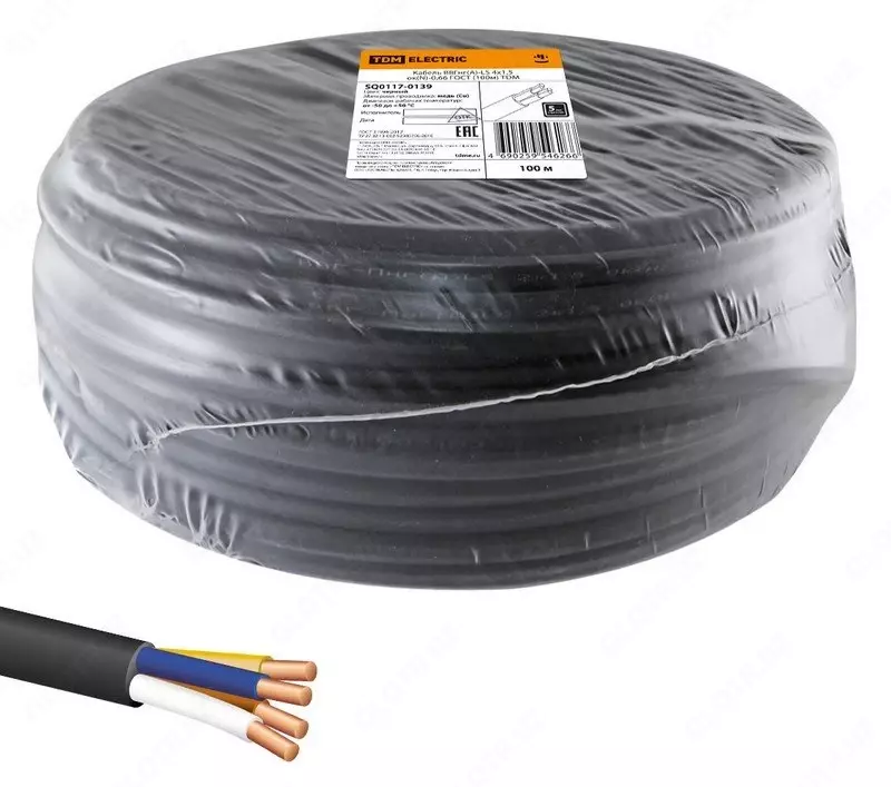 Кабель силовой ВВГнг-LS 4х25(мк)РЕ-1