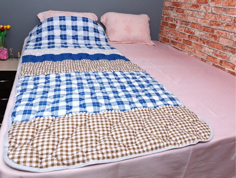 90x220 sm o'lchamdagi bitta elastik matras yostig'i