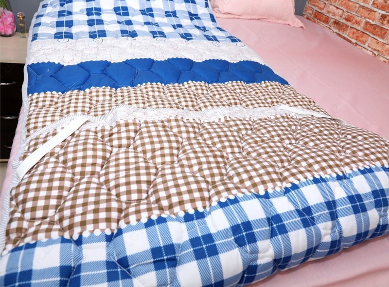 90x220 sm o'lchamdagi bitta elastik matras yostig'i