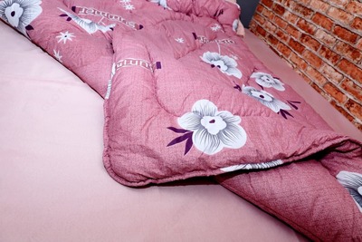 Однопальное теплое одеяло (цветное), 150х200 см