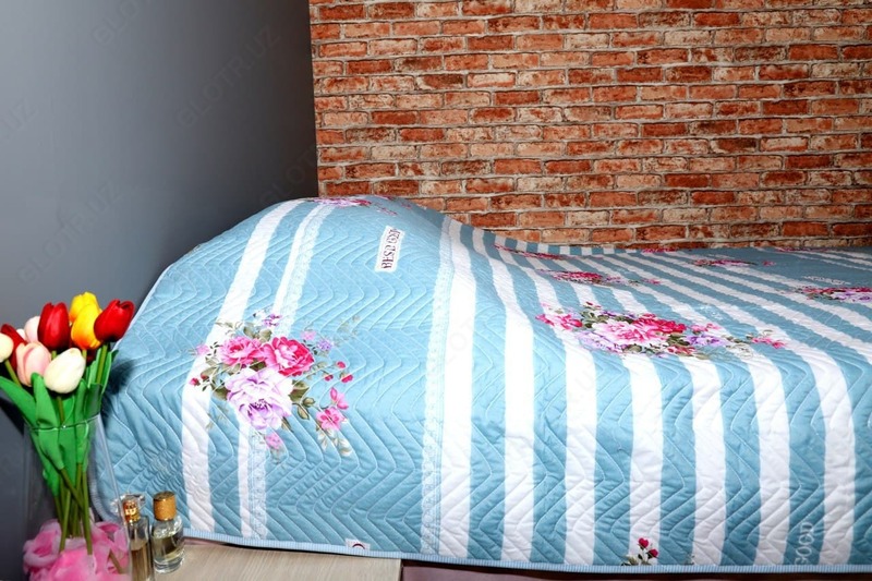 200x220 sm bo'lgan ikki qavatli ko'rpa choyshab