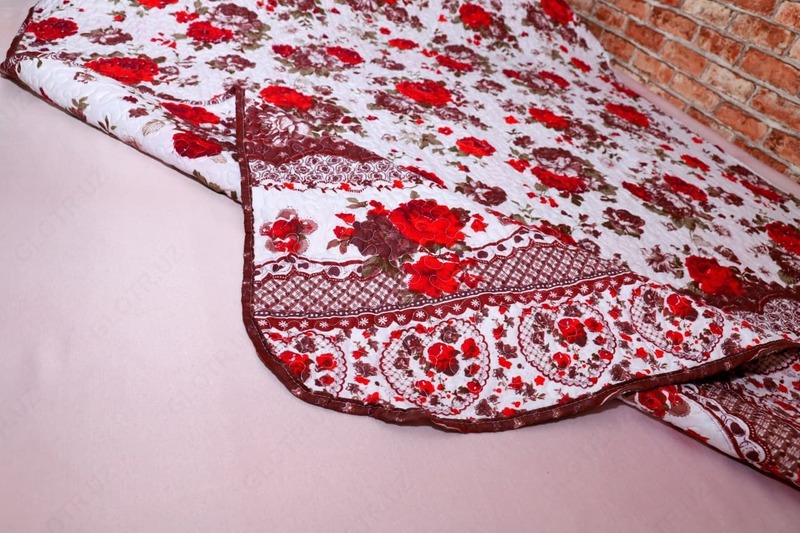 200x220 sm bo'lgan ikki qavatli ko'rpa choyshab