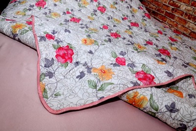 Двухспальное тонкое стеганное покрывало, 200х220 см №5