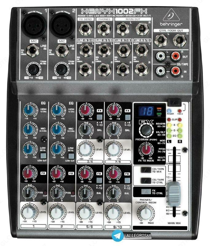 Микшерный пульт behringer 1002FX