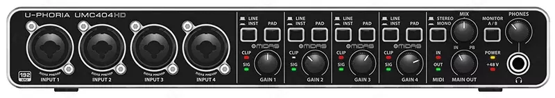Внешняя звуковая карта BEHRINGER U-PHORIA UMC404HD