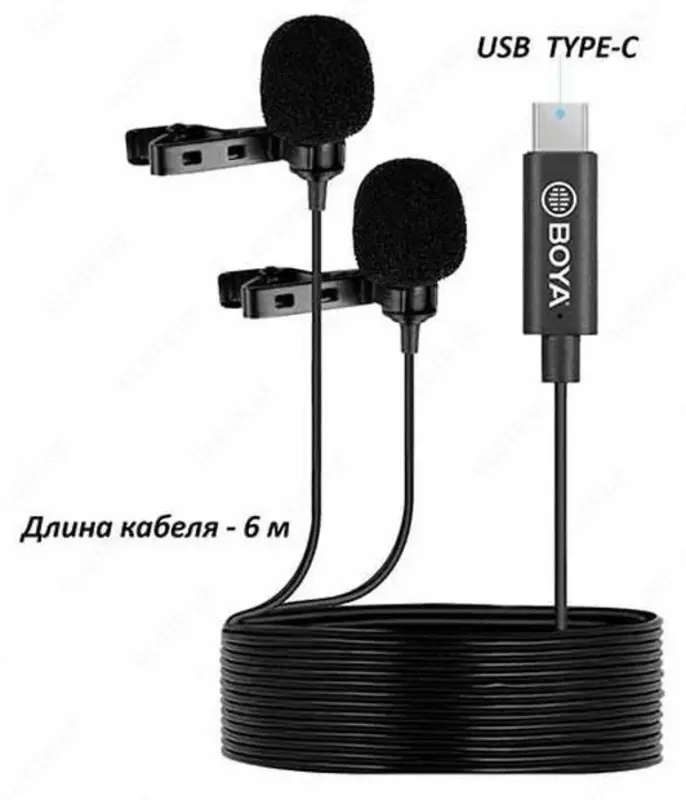 420 756.4 so'm Boya BY-M3D Lavalier Mikrofon