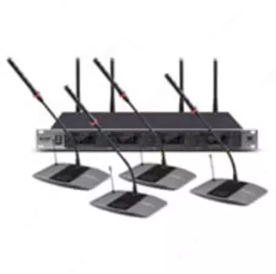 Конференц-система беспроводная 4-канальная KX-D814 - 8 800 000 сум / шт.