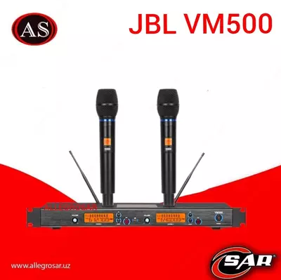 Беспроводные микрофоны JBL VM500 - 1 091 000 сум / шт.