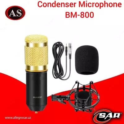 Профессиональный микрофон Condenser BM-800