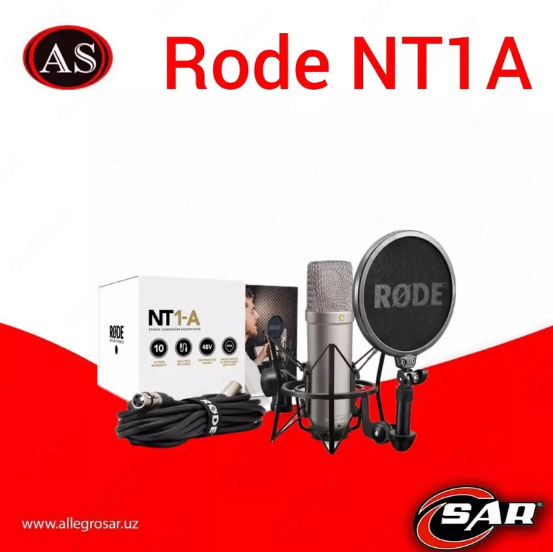 Professional studiya mikrofoni Rode NT1A kondensator