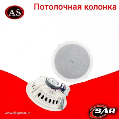 Встраиваемая потолочная акустика TADS DS-818 - 210 000 сум / шт.
