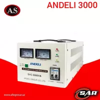 Стабилизатор напряжения ANDELI 3000 - 1 095 000 сум
