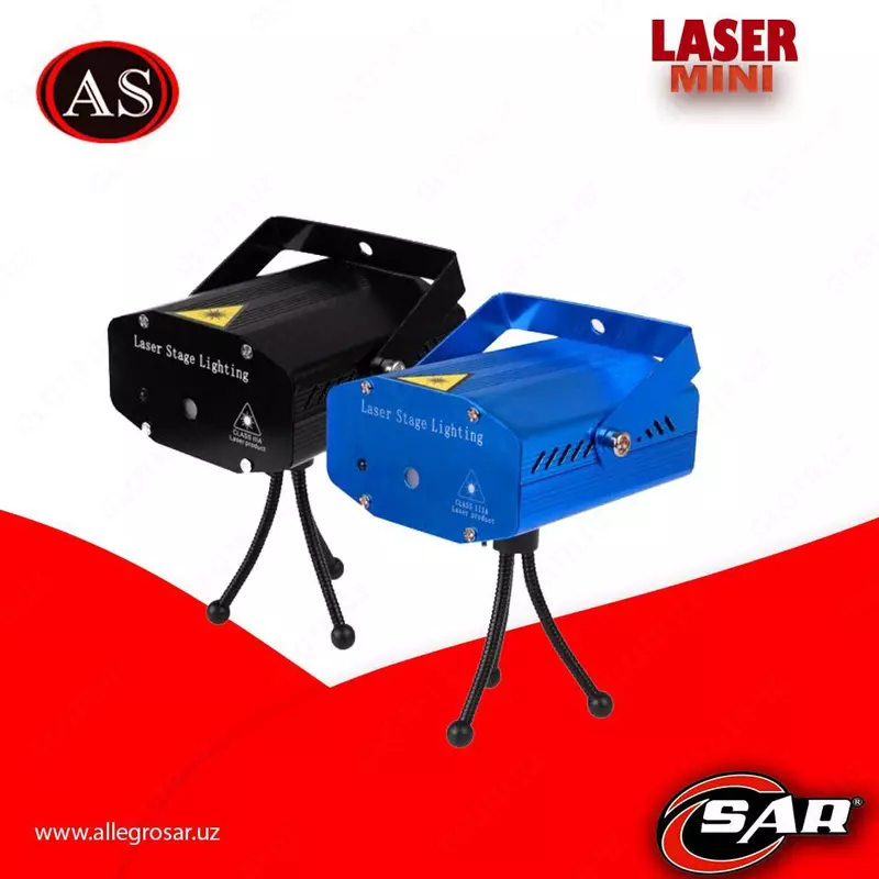 Yengil musiqa effektli uy uchun mini lazer proyektori