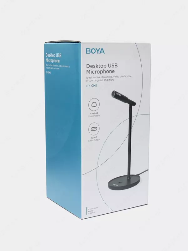 Настольный кардиоидный USB-микрофон Boya BY-CM1 - 390 000 сум