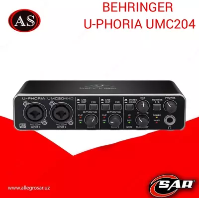 USB АУДИО ИНТЕРФЕЙС BEHRINGER UMC204HD