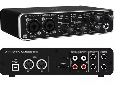 USB АУДИО ИНТЕРФЕЙС BEHRINGER UMC204HD - Цена по запросу