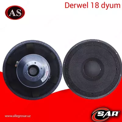 18AH181 18-дюймовый ферритовый заводе Whosale Derwel громкоговорителя - 1 600 000 сум / шт.