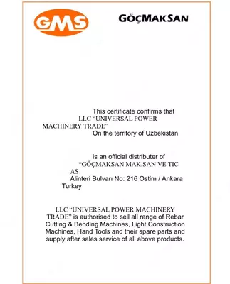 от 10 000 000 сум / шт. Станок для изгиба арматуры GMS BS 60 Turkey