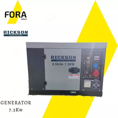Генератор дизельный RICKSON 7.5 Kw (Silent) - 11 912 380 сум / шт.