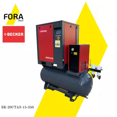 Винтовой компрессор BECKER BK-20CTAS-15-350 (16 BAR) - 43 818 578.5 сум / шт.
