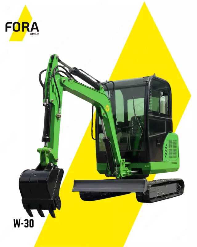 Мини экскаватор FORA W-30 Cabin (30 HP)