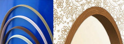 Fon rasmi burchaklari PVX kemerli yog'och