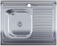 Раковина кухонная  стальная 6080