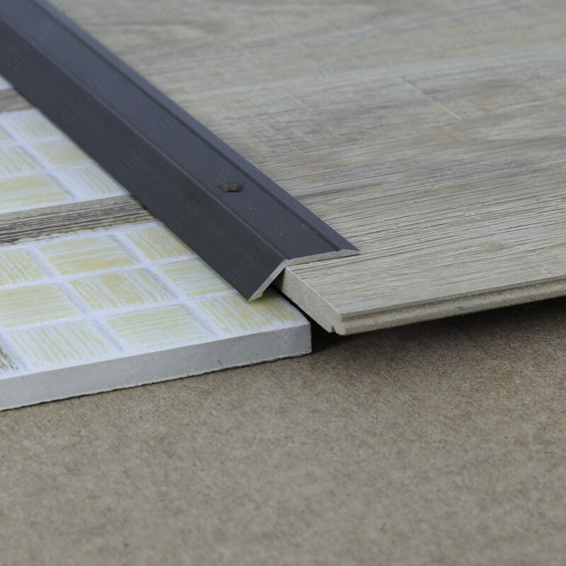 Напольный порог алюминиевый перепад - по запросу